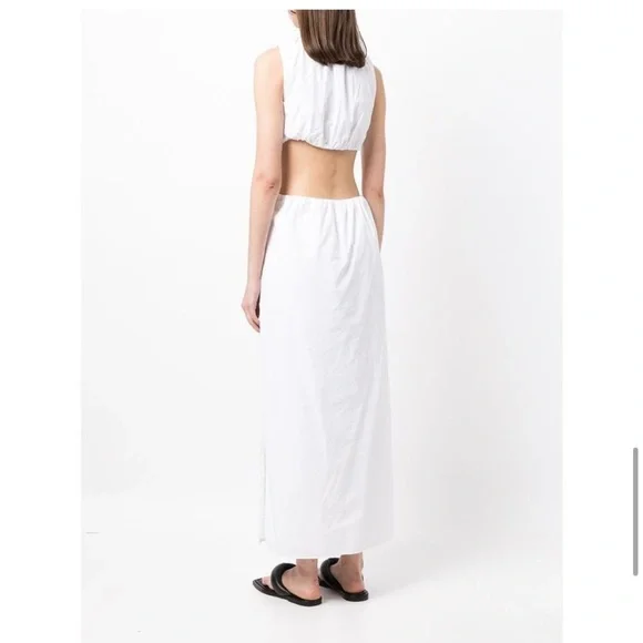 NEW SIR. Anja Cut Out Midi Dress in Chalk White Size 2 Medium Cut Out Maxi Dress - Picture 8 of 12